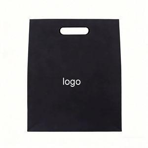 Custom Eco-Friendly Black Paper Shopping <b>Bag</b> With Die-Cut Handle Ideal for Brand Retail & <b>Gift</b> Packaging - Product Image 1