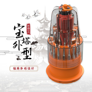 Zongtian 31 In 1 <b>Screwdriver</b> <b>Set</b> Cr V Steel Pagoda Shape Home Repair Tools Made In China - Product Image 2