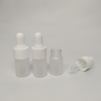 Offre Spéciale 1ml 2ml 3ml 4ml 5ml 1 Dram flacon en verre dépoli finition mate bouteille en verre avec compte-gouttes d'huile essentielle flacon compte-gouttes