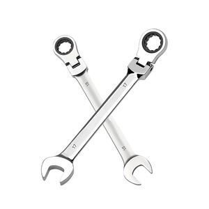 Clé à molette multifonctionnelle métrique à double usage, finition miroir, motif étoile, <span class=keywords><strong>outil</strong></span> à main grande taille à mâchoires dentelées, directement de l'usine - Product Image 5