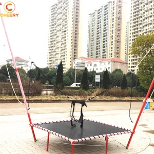 Custom Outdoor <strong>square</strong> Amusement Park Equipment Kids Exercise Rectangular Bungee <strong>Trampoline</strong> for Sale - Product Image 6