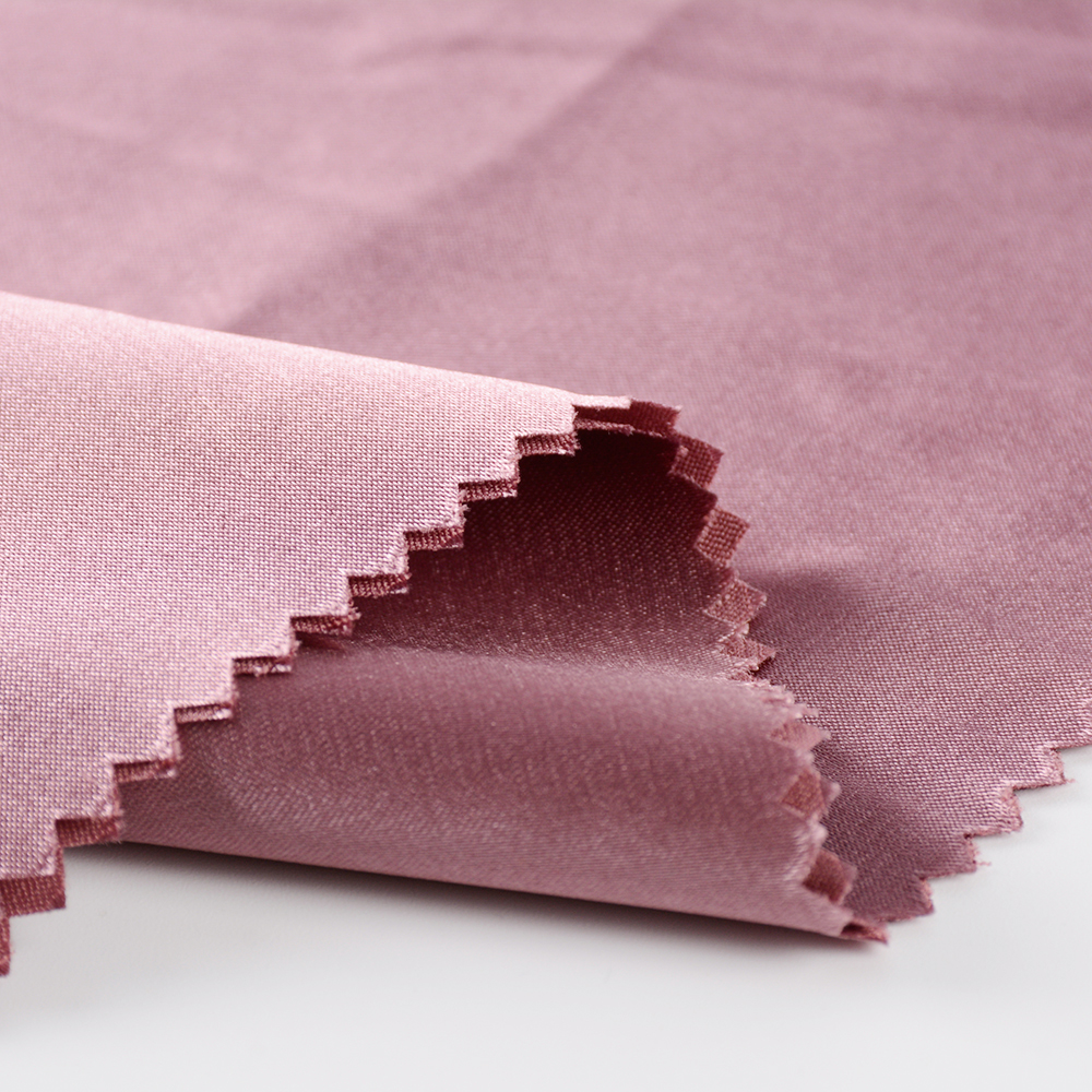 Лучшее качество 95 г/кв. М полиэстер спандекс легкая эластичная Глянцевая шелковая атласная ткань для платья