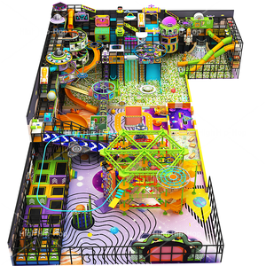 Structures de jeux souples pour enfants, labyrinthes intérieurs, toboggans en spirale avec trampoline - Product Image 5