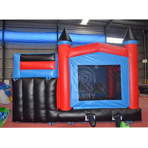 Château plein d'entrain gonflable commercial dessin animé extérieur maison de rebond Combo toboggan gonflable château sautant pour les enfants - Product Image 4