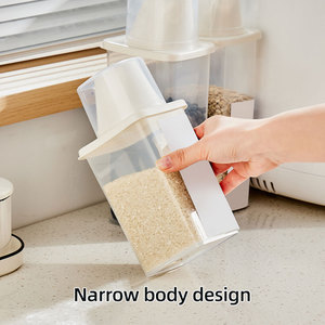 Herramienta organizadora de cocina hermética, caja de almacenamiento de alimentos de granos secos, Cubo de mijo sellado, contenedor dispensador de arroz - Product Image 6