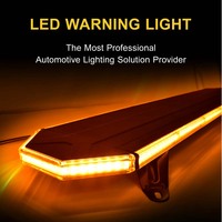 Barre lumineuse d'avertissement LED ambre clignotante 10-30V pour véhicules, type ambulance