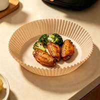 Papiers de cuisson jetables de qualité alimentaire, résistants à la graisse, imperméables, résistants à la chaleur, antiadhésifs, en pâte de bois vierge, pour friteuse à air