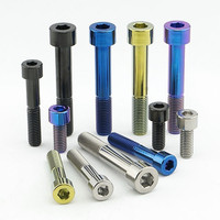 Vis hexagonales réglables en titane de haute qualité Gr2 Gr5 pour vélo, M2 M3 M4 M8 M10 M12 20mm ISO / DIN, personnalisables
