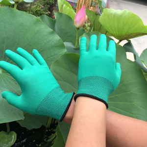 Gants en nylon à 13 aiguilles, bouts des doigts texturés, antidérapants, pour travaux de précision électronique en salle blanche - Product Image 2