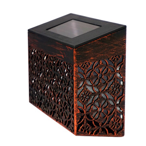 Lampe murale solaire creuse Le Jin, lumière blanche chaude, pour cour extérieure, jardin, lampe décorative - Product Image 5