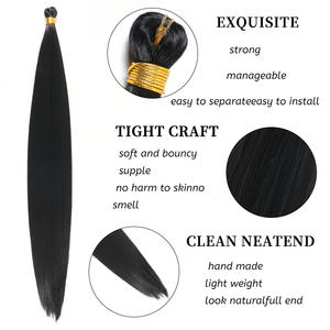 Cheveux à tresser pré-étirés ultra-lisses de 28 pouces, 150g, soyeux, pour tresses <span class=keywords><strong>Jumbo</strong></span> sans nœuds et Box Braids EZ Braid, pour femmes noires, vente en gros - Product Image 4
