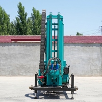 Machine de forage de puits d'eau 300m avec moteur diesel et mât télescopique pour forage de sondages – Vente directe usine en gros