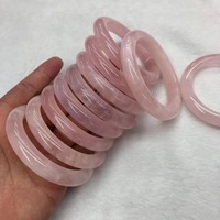 Bracelets en Quartz Rose Naturel et Jade pour Femme