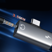 Adaptor Audio 2 dalam 1 untuk Meta Quest3S, konverter Earphone mendengarkan dan pengisian daya Lightning ganda bentuk T