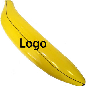 Großer 3D Plastik-Bananenballon mit Anpassbarem Logo Aufblasbares PVC Wasserdichtes Outdoor-Werbe- und Partyspielzeug - Product Image 1
