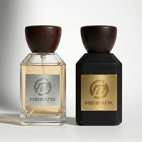 Flacon de parfum de luxe en verre transparent avec pompe pulvérisatrice, flacon de parfum carré vide, emballage cosmétique personnalisé