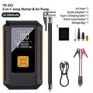 Démarreur de voiture 2-en-1 avec compresseur d'air portable, 1000A de pointe, <span class=keywords><strong>booster</strong></span> de <span class=keywords><strong>batterie</strong></span> 12V, gonfleur de pneus numérique pour essence et diesel - Product Image 6