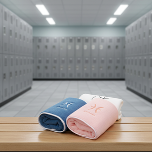 Toalla de Gimnasio de Algodón de Secado Rápido Ecológica, Toalla de Mano Comprimida Tejida Antimicrobiana y Toallita de Baño con Diseño Deportivo para Regalo - Product Image 1