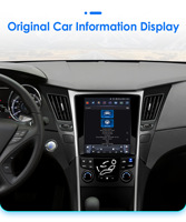 CARUPEZ 9.7 Inch Vertical Tesla Style Android Car Stereo untuk Hyundai Sonata YF 2011-2015 8 Core IPS DSP GPS Wireless CarPlay