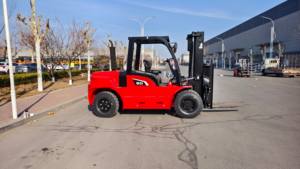 מחיר המפעל 8ton קיבולת להרים 3-6 מ 'משטח איזון מלגזה דיזל מלגזה למכירה - Product Image 6