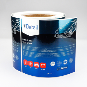 Waterproof Custom Car <strong>Care</strong> Product <strong>Label</strong> Gold Foil Auto Cleaning Wash Shampoo/Wax Stickers Roll Printing Packaging Bottle <strong>Labels</strong> - Product Image 4