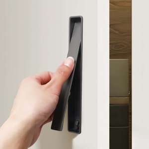 Moderne minimalistische inbouwgrepen van zinklegering - onzichtbare vlakke handgrepen voor keukenkastjes/lades schuifdeuren meubelbeslag - Product Image 5