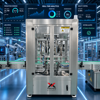 Machine de remplissage automatique de liquides haute précision pour bouteilles en verre/plastique d'huile et de shampoing