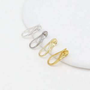 Ganchos para Orejas Chapados en Oro, Accesorios de Joyería de Cobre A18 para Pendientes - Product Image 2