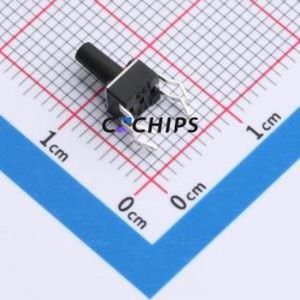 TS09-CBW1FH8.0 Tactile Switch Through hole-4P,4.5x4.5mm Switch Single Pole Single Throw Round Button 2.5N Through Hole - Product Image 2