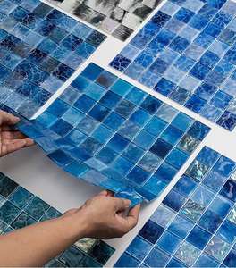 Mosaïque de verre à jet d'encre piscine carreaux de mosaïque piscine et zone humide <span class=keywords><strong>douche</strong></span> Surround Base et murs Villa - Product Image 1