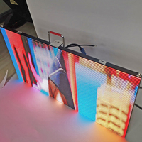 Affichage vidéo mural numérique LED P10 pour publicité extérieure flexible, film transparent, super fin, compatible SDK, pour magasins de détail