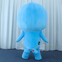 Noël bleu sceau gonflable mascotte Lion de mer mascotte Aquarium adulte personnage de dessin animé océan thème mascotte
