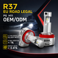 Bombilla LED para Faros Delanteros PG 18W 1800LM, Conexión Directa, H4 H7 H11 HB3 HB4 en Tamaño Mini con Aprobación ECE R37 para Venta al Por Mayor