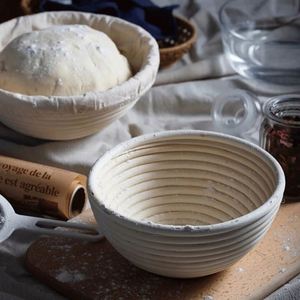 Juego de 6 Forros de Mimbre Natural para Panadería, Tela para Enrollar Masa, Bolsas para Fermentación y Horneado de Masa - Product Image 6