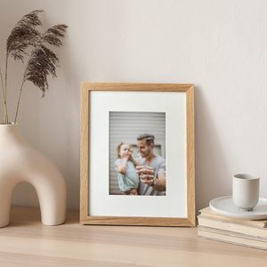 Solid Oak Wood 8x10 Picture <strong>Frame</strong> Mat Classically 5x7 <strong>10x8</strong> Wall Tabletop Display <strong>Photo</strong> <strong>Frames</strong> Set Natural Oak 8x10 Picture <strong>Frame</strong> - Product Image 6