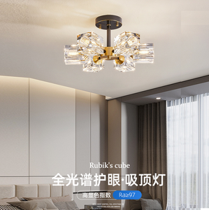 Modern Gold 6-<strong>Light</strong> <strong>Sputnik</strong> Ceiling <strong>Light</strong> <strong>Fixture</strong> - Black and Brass Flushmount - Product Image 3