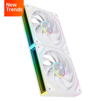 Ventilateur de refroidissement LED coloré SNOWMAN WHITE, nouveau design, PWM 120 mm ARGB 5V 3/4/6 broches, roulement fluide en plastique, 40 000 heures