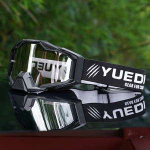 แว่นตาโมโตครอส YUEDIO พร้อมเลนส์ UV400 และสายรัดปรับได้ กรอบ TPU ป้องกันดวงตาสำหรับรถวิบาก - Product Image 1