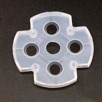 Kit de boutons JDS 030 pour PS4, pièces de rechange en caoutchouc silicone pour réparation de clavier, tampons de boutons conducteurs pour manette PS4