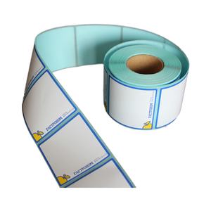 Customized 58x60 Direct Thermal Sensitive Food Grade Waterproof Self-adhesive Paper <b>Sticker</b> White Bar Code Scale Label <b>Roll</b> for - Product Image 1