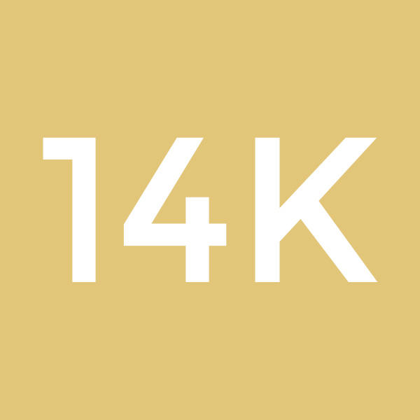 14K yellow gold