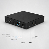 TV Box Inteligente de Alta Calidad con Android 14, Quad Core Amlogic S905X5M, 4K Streaming, WiFi, Control Remoto por Voz, PoE Network, Bajo Precio