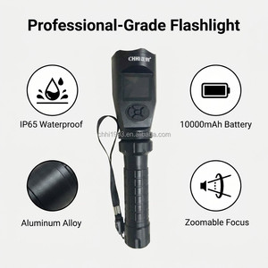 Lampe torche LED en alliage d'aluminium étanche IP65 super lumineuse, prix d'usine pour commande industrielle en gros, modèle 2026 - Product Image 3
