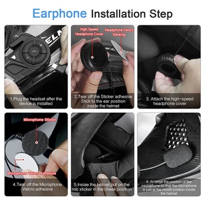TIYPEOR <span class=keywords><strong>EJEAS</strong></span>, nuevo modelo, casco K1pro, auriculares Bluetooth, grabadora WIFI para motocicleta, micrófono de vídeo interno y externo de malla - Product Image 2