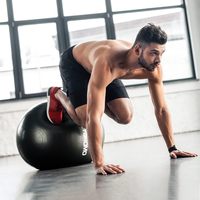 Pelota de Ejercicio Redonda Antiexplosión STOROMO para Embarazo, Alta Capacidad de Peso, PVC Ecológico, con Bomba (45cm-95cm), para Yoga y Pilates