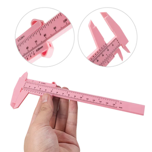 MASSA Herramienta para cejas de 150 MM Calibrador de acero inoxidable Vernier Regla Escala deslizante Plantillas Tatuaje Medición de cejas Dibujo Plástico - Product Image 3
