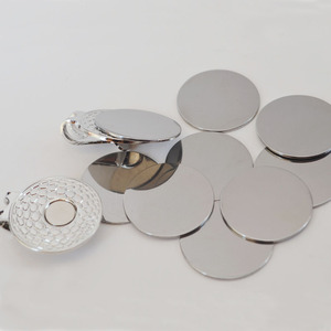 Trống 25Mm Thép Không Gỉ 420 Từ Bóng Đánh Dấu Đồng Xu Mã Thẻ <span class=keywords><strong>Laser</strong></span> Khắc Từ Bóng Đánh Dấu Cho Hat Clip Và <span class=keywords><strong>Divot</strong></span> Công Cụ - Product Image 2