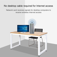 Realtek-tarjeta de red LAN inalámbrica, miniadaptador Wifi usb para PC, 2,4 Ghz, 150Mbps