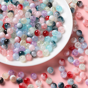 Mixed Color Glass <b>Beads</b> Round Loose <b>Beads</b> For Jewelry Making DIY Bracelet Material <b>Kit</b> Wholesale - Product Image 2