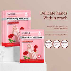 Masque exfoliant pour les mains à la rose hydratant pour peaux sèches SADOER - Product Image 3